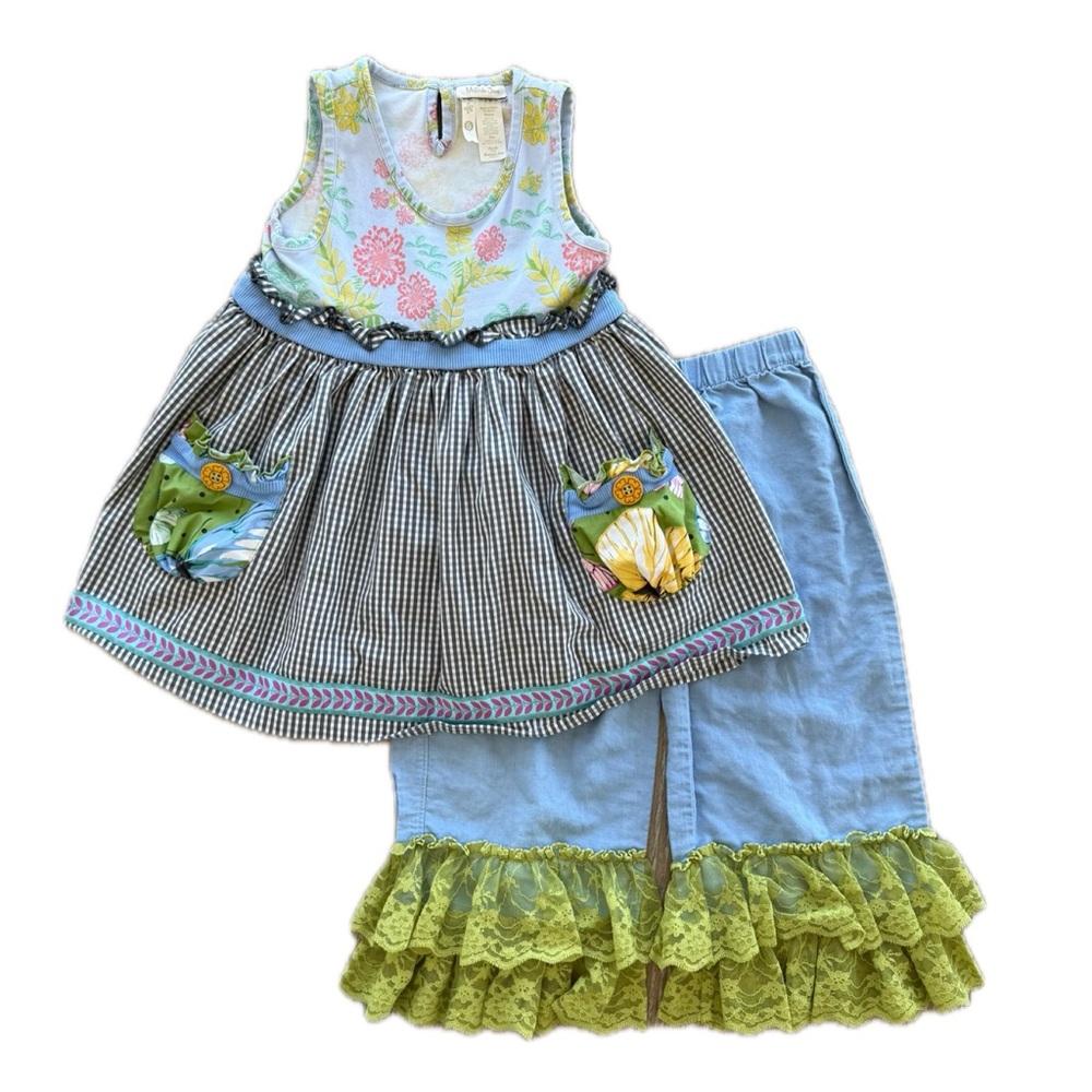Matilda Jane Pocket Dress & Ruffle Pants Set